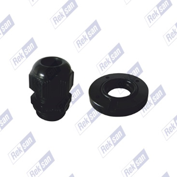 Polyamid Koruma Perde Geçiş Pulu (RAL 7001 - RAL 9005 - Gri - Siyah)