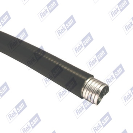 Rex - Flex (Liquidtight) Pvc Kalın İzoleli Galvaniz Çelik Spiral Boru - Yeni