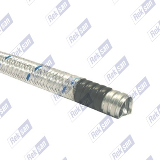 Rex - Flex Çelik Tel Örgülü Pvc İzoleli Galvaniz Çelik Spiral Boru - Yeni