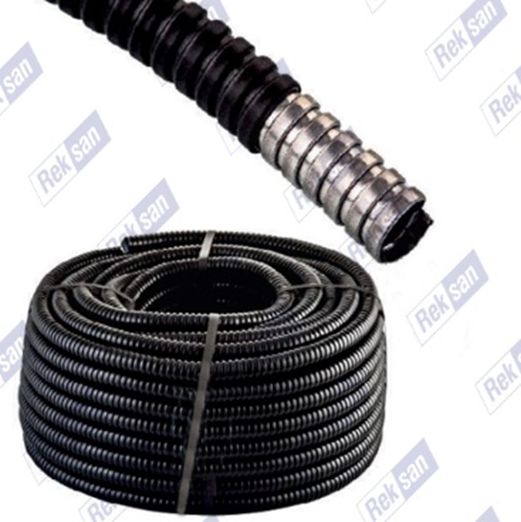 Rex - Flex Pvc İzoleli Galvaniz Çelik Spiral Boru - Yeni