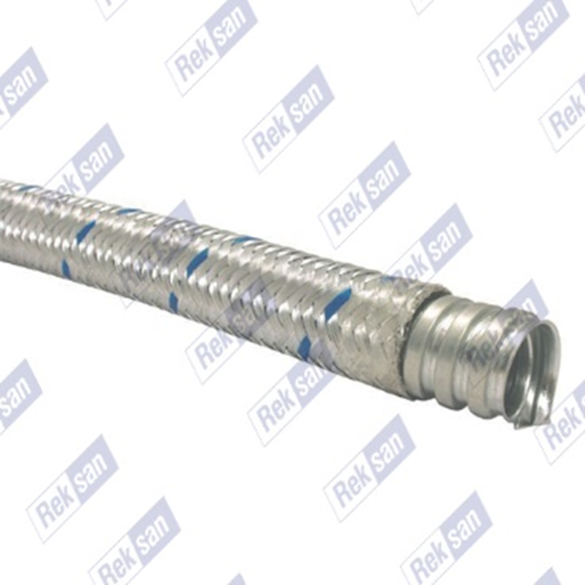 Rex - Flex Tel Örgülü Galvaniz Çelik Spiral Boru - Yeni