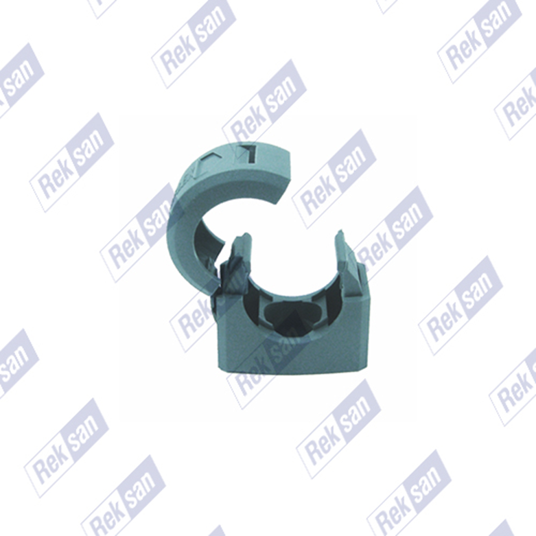 Rex - Flex Polyamid Spiral Boru Klipsi (Kroşe - RAL 7035 - 9005 )